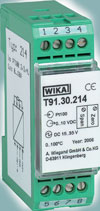 The WIKA T91.30 temperature transmitter for rail mounting